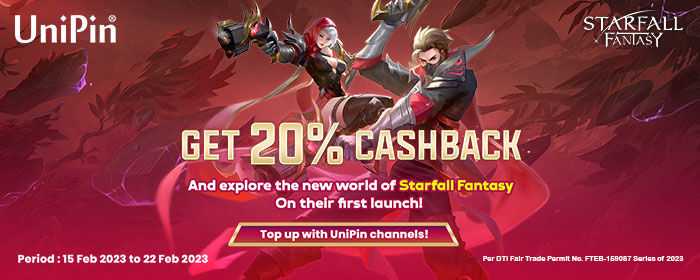 Starfall Fantasy Now Available with 20% Cashback (PH)
